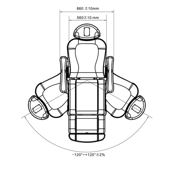 Medical Plus 4 motoros kezelőágy - Image 3