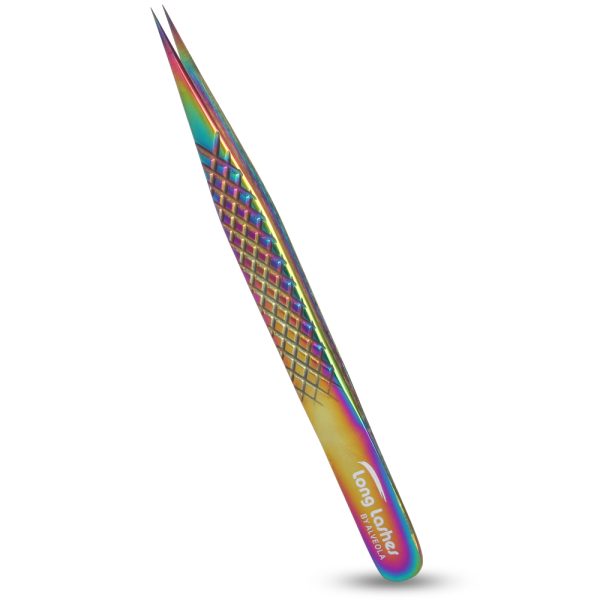 Long Lashes szempilla csipesz egyenes - multicolor, 12cm - Image 2