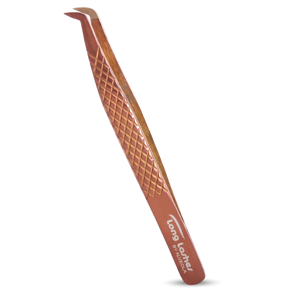 Long Lashes Pro Nano Volume csipesz - Duck típusú, Bronz - Image 2