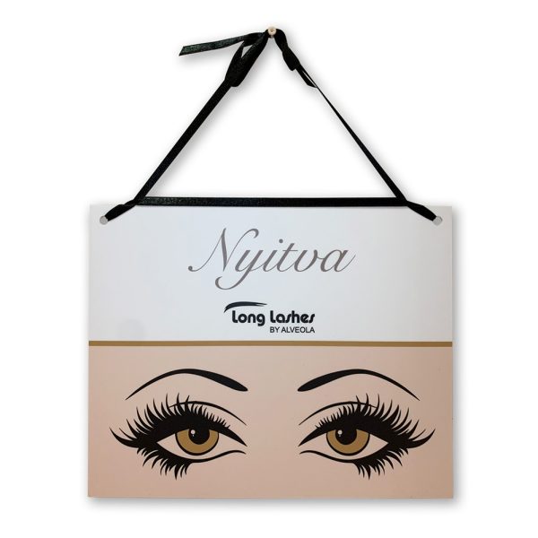Long Lashes nyitva-zárva tartás tábla - Image 2