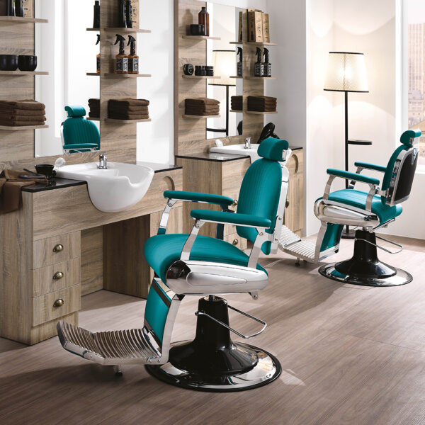Hair Cadillac Cuba Blue Barber szék - Image 3