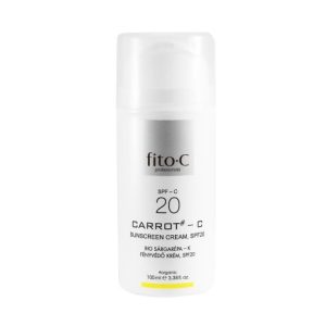 fito.C - Carrot - C Sunscreen Cream, SPF20 - Bio Sárgarépa - K Fényvédő Krém, SPF20, 100ml - kémiai fényszűrőkkel