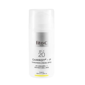 fito.C - Carrot - P Sunscreen Cream, SPF20 - Bio Sárgarépa - F Fényvédő Krém, SPF20, 100ml - fizikai fényszűrőkkel