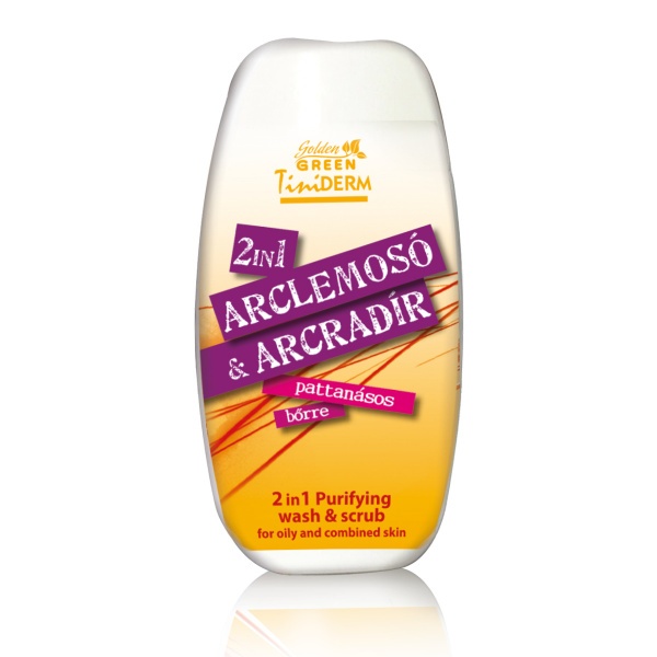 Golden GREEN Tini Derm 2 in 1 Arclemosó Arcradír 100 ml