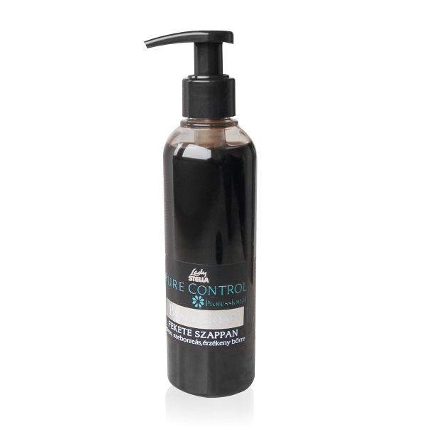 Lady STELLA Professional Derm Touch Fekete Szappan Zsíros Bőrre 200 ml