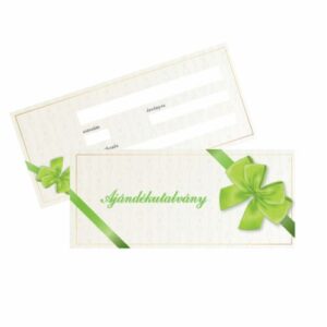 Ajándékutalvány - zöld színű