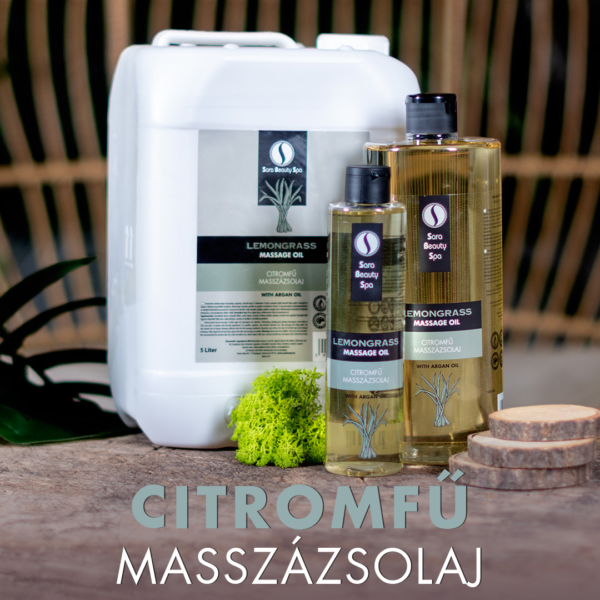 Masszázsolaj - Citromfű - 1000ml - Image 2
