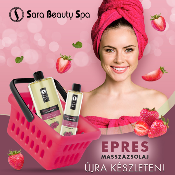 Masszázsolaj - Eper - 250ml - Image 3