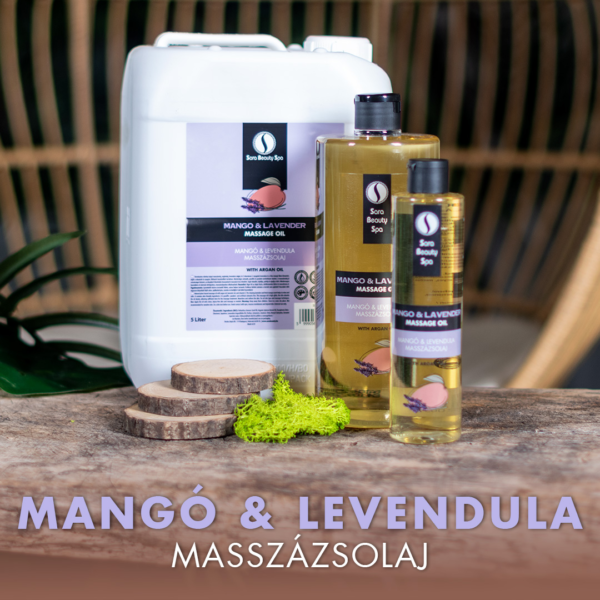 Masszázsolaj - Mangó és Levendula - 1000ml - Image 2