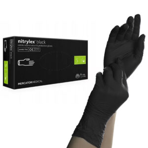 MERCATOR Nitril kesztyű 100db BLACK "S"