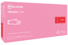 MERCATOR Nitril kesztyű 100db PINK "L"
