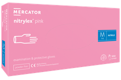 MERCATOR Nitril kesztyű 100db PINK "M"