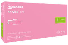 MERCATOR Nitril kesztyű 100db PINK "S"