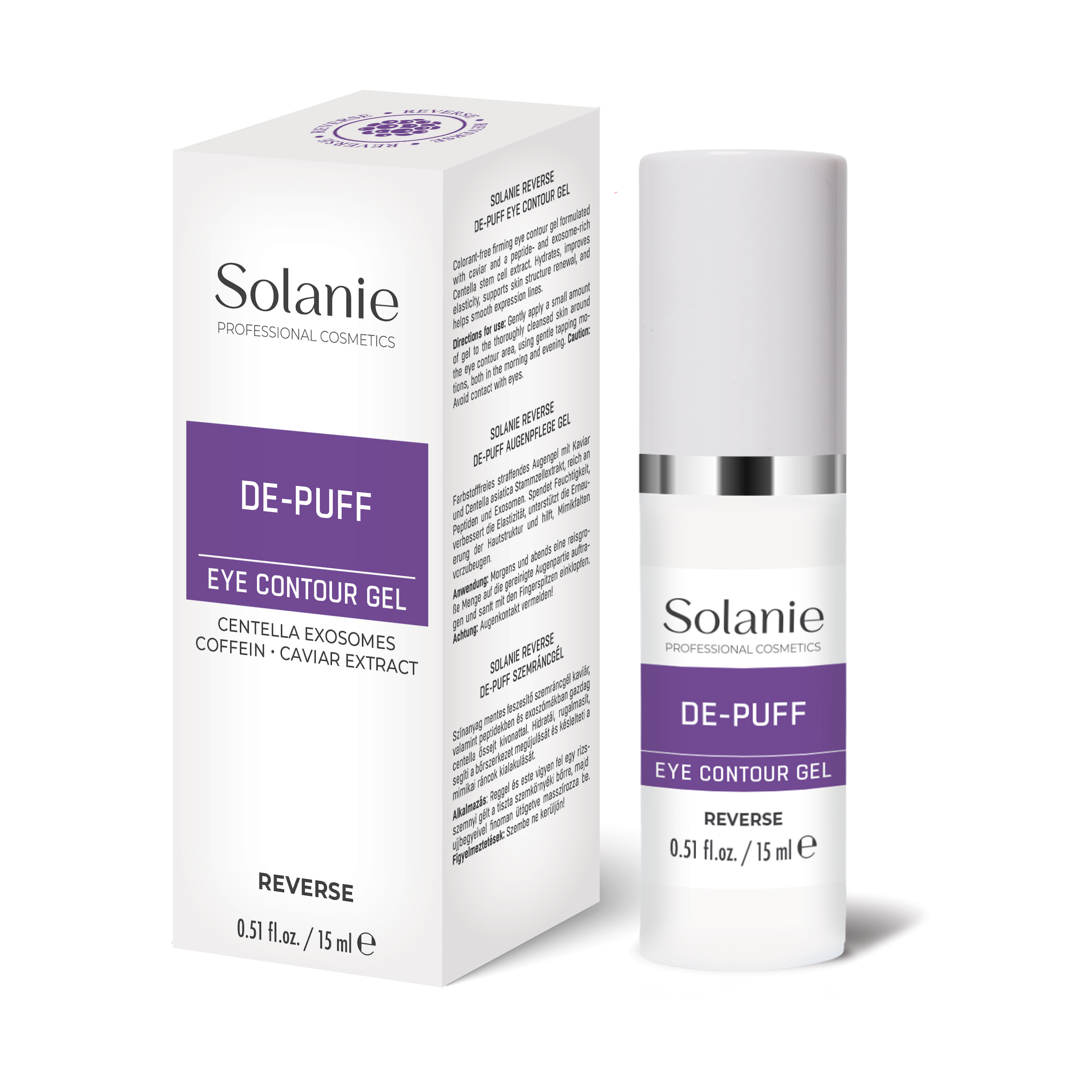 Solanie Reverse De-puff szemráncgél 15ml - Image 2